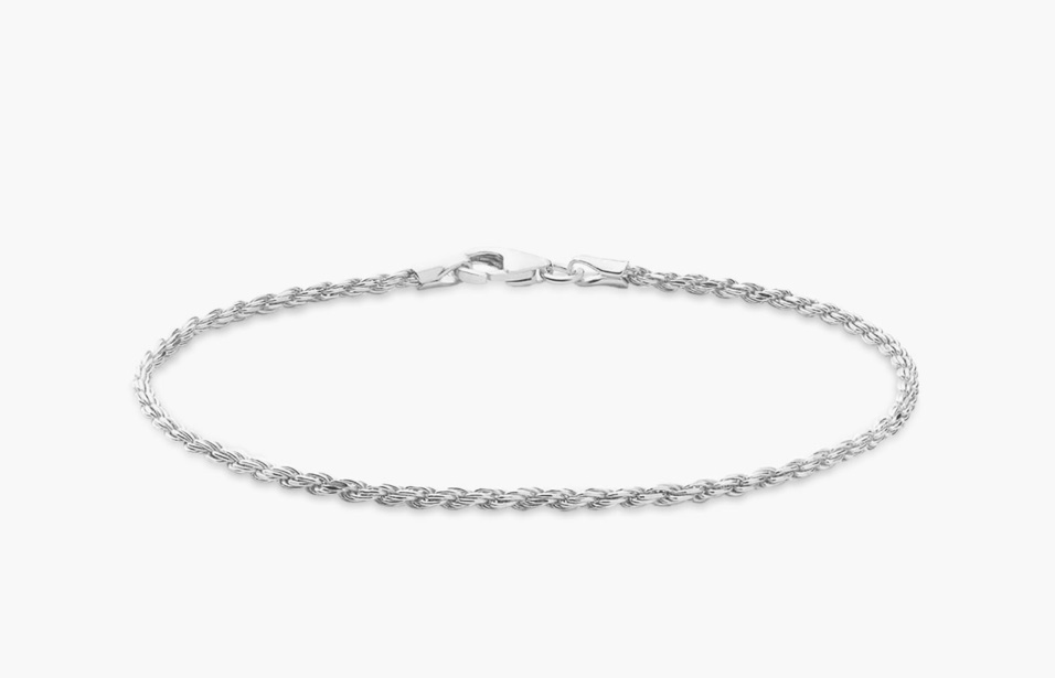 Bracciale Catena Corda 2mm Argento Oliver Cabell