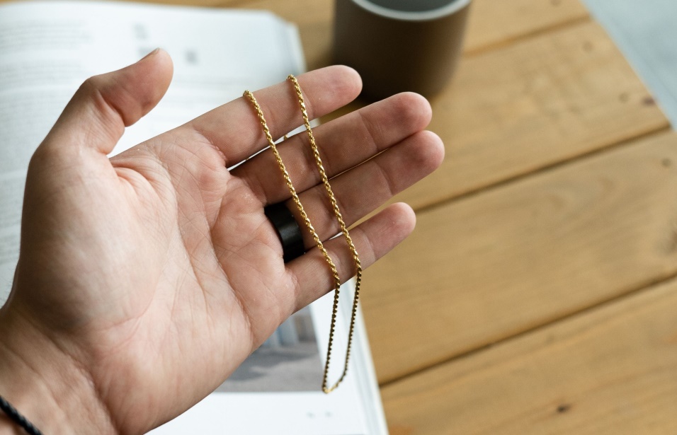 Catena Di Corda Da 4 Mm In Oro Oliver Cabell