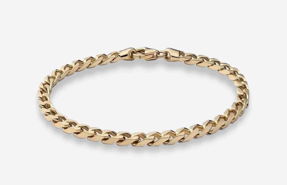 Bracciale A Catena Cubana Da 8 Mm In Oro Oliver Cabell
