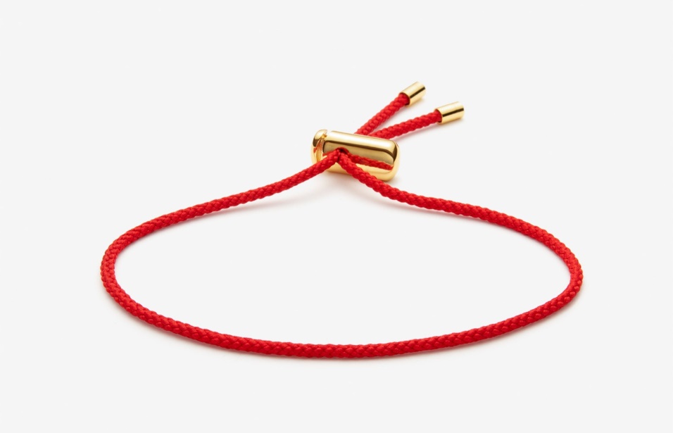 Bracciale In Cordino Cameron Rosso/oro Oliver Cabell