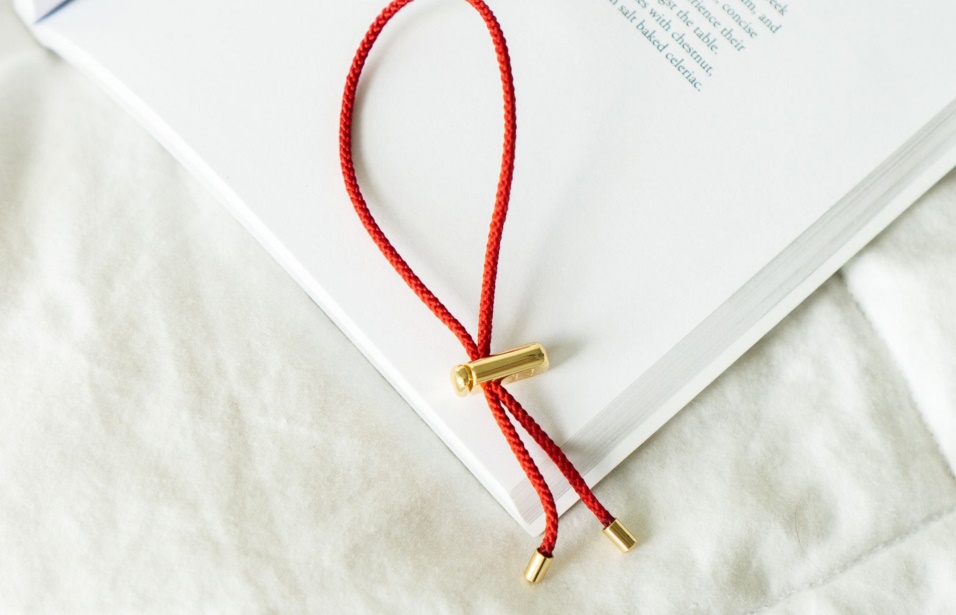 Bracciale In Cordino Cameron Rosso/oro Oliver Cabell