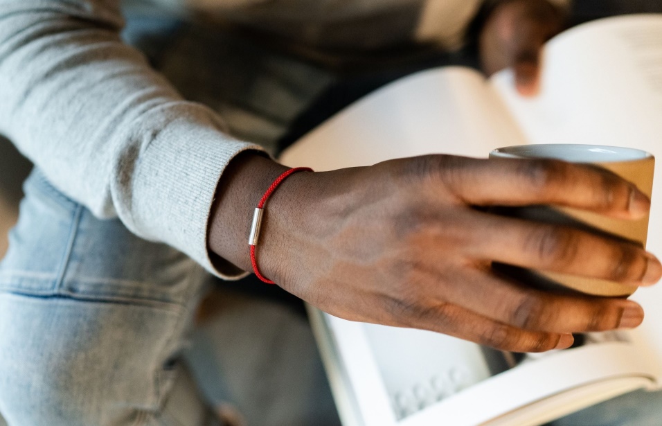 Braccialetto Con Cordino Di Felce Rosso Oliver Cabell