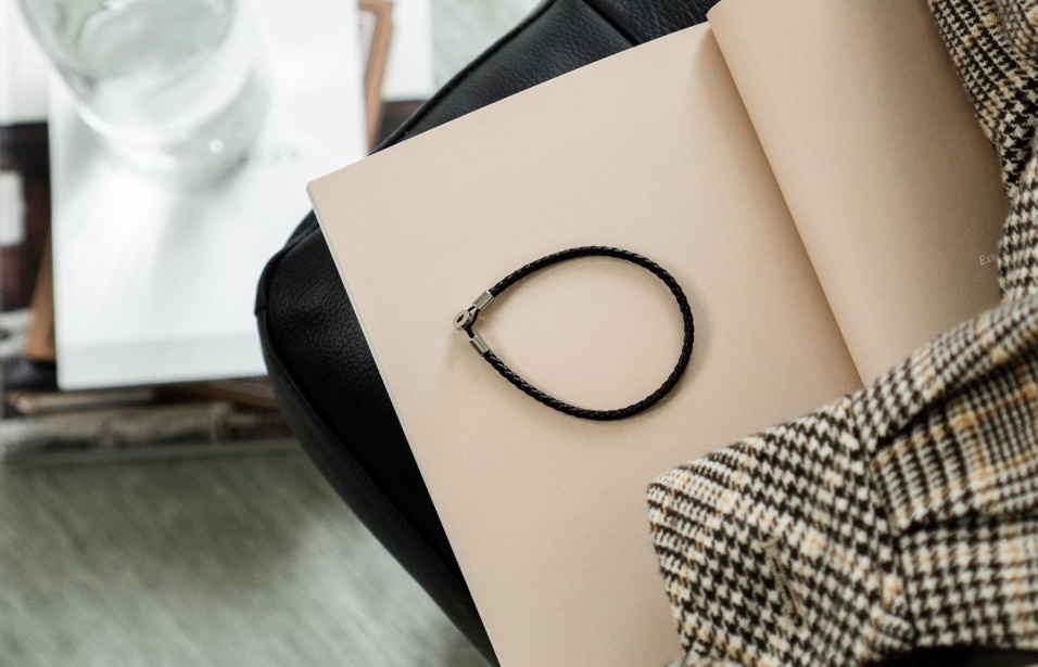 Bracciale In Pelle Gordon Argento Oliver Cabell