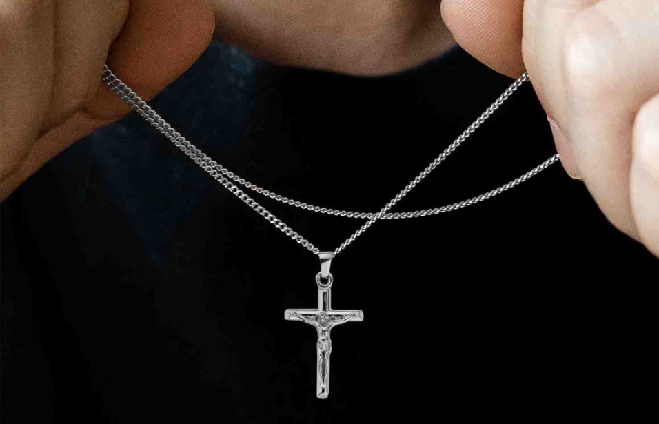 Collana Con Ciondolo A Croce Oliver Cabell In Argento