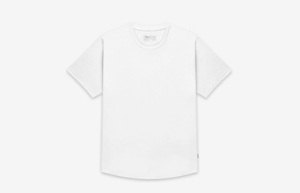 Oliver Cabell T-shirt Con Orlo Curvo Bianca