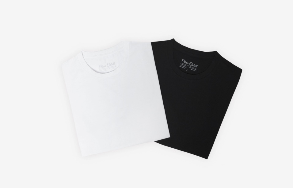Oliver Cabell T-shirt Con Orlo Curvo Bianca