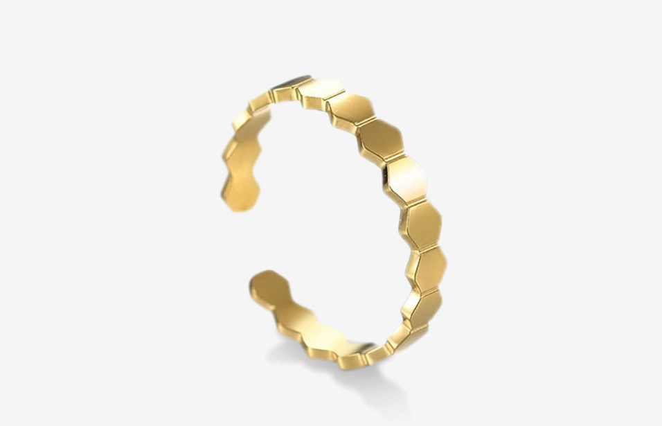 Oliver Cabell Anello Geo Aperto Oro