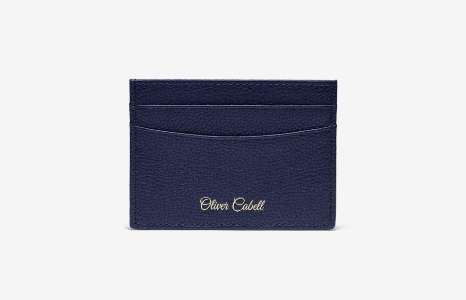 Portacarte In Pelle Oc Oliver Cabell Blu Navy